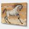 Designart - southwest Beige Horse - Modern Farmhouse Gallery-wrapped Canvas